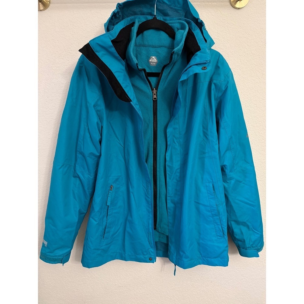McKINLEY Durados 3-in-1 Jacket Teal Blue Aquamax Fleece‎ Lined MJ224610 XL
